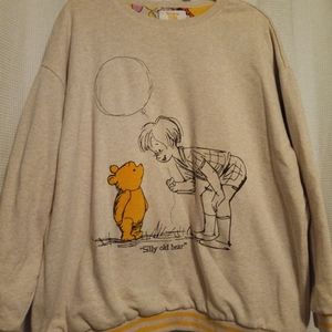 Silly old bear Disney reversible sweatshirt
